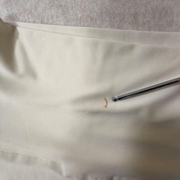 Norma Kamali Straight Antique White Midi Womens Skirt Size XSmall - Picture 7 of 8